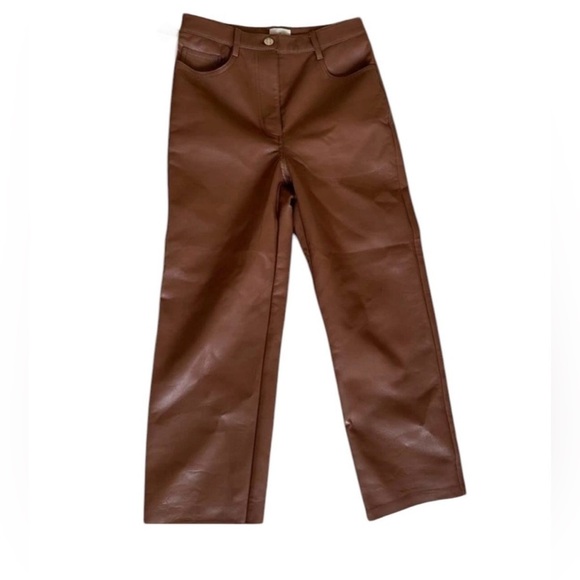 Wilfred Melina faux leather cropped pants size 8 excellent condition - Picture 6 of 9